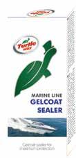 Beskytter mot UV-stråler. Art.nr. 581. Forp: 6 x 500 ml. GTIN: 5010322756047. TURTLE MARINE CLEANER Turtle Marine Cleaner er et kjemisk middel for dyprensing av plast, aluminium og malte treflater.