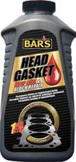 BAR S LEAKS HEAD GASKET STOP LEAK & BLOCK REPAIR En ett-stegs løsning for å tette lekkasjer i ødelagte topp-pakninger.