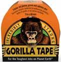 TAPE Det finnes ingen tilsvarende tape. Gorilla Tape er den ekstra tøffe tapen for innedørs og utendørs bruk.