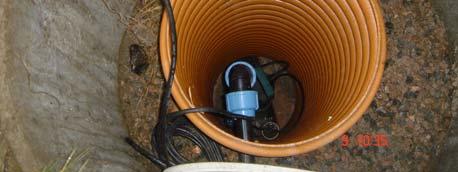 komponenter skal IKKE monteres i pumpekummen vannfaste krympestrømper må benyttes! Pumpekummen skal ha alarm som viser høyt vannivå Det anbefales å benytte lys som varselsignal.