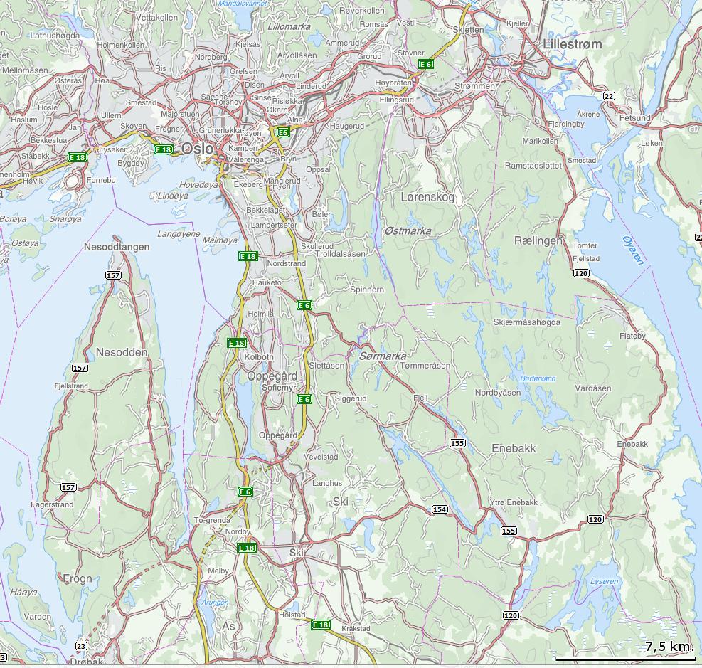 OVERSIKTSKART ALMENNA CONUSTING ENGINEERS RV 155 KLEMETSRUD Original format A4 Tegningens filnavn Målestokk Fag Geoteknikk M U L T I C O N S U L T Avd.