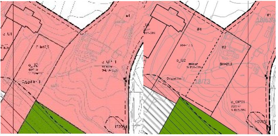 Område o_opt1 er i gjeldende plan ikke detaljregulert tilstrekkelig for å kunne oppføre nødvendig bygningsmasse. Man kan oppføre undervisningsbygg iht.