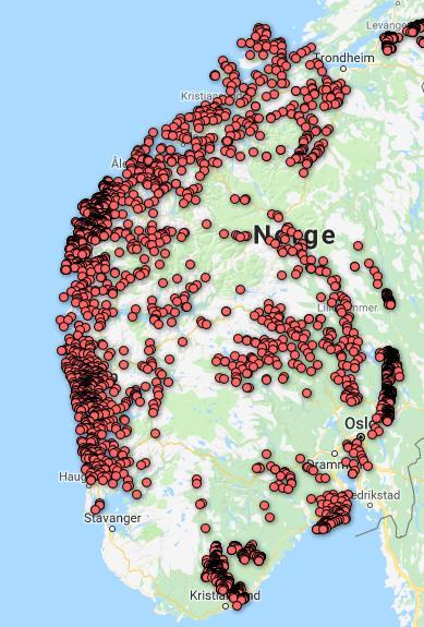 «Vestland» - det handlar mykje om logistikk og store avstandar Begrensa ledningsnettutbygging til nokre «små» geografiske områder (byar), men gjerne stor relativ befolkning og slamproduksjon Stor