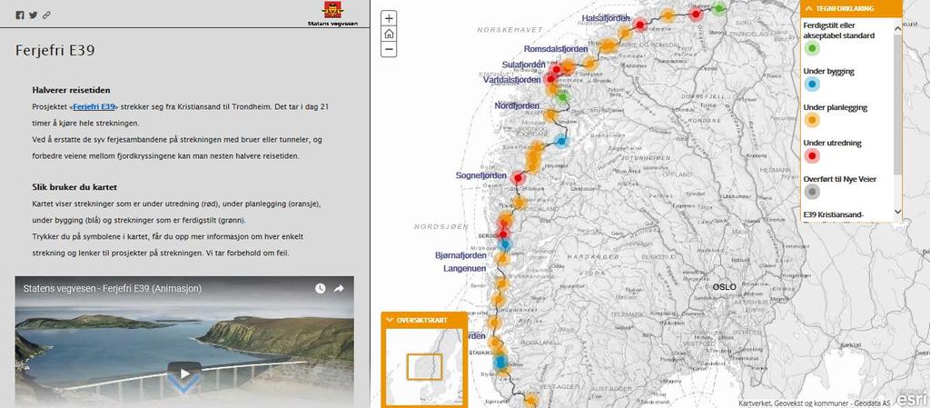Finn mer informasjon Interaktivt kart for