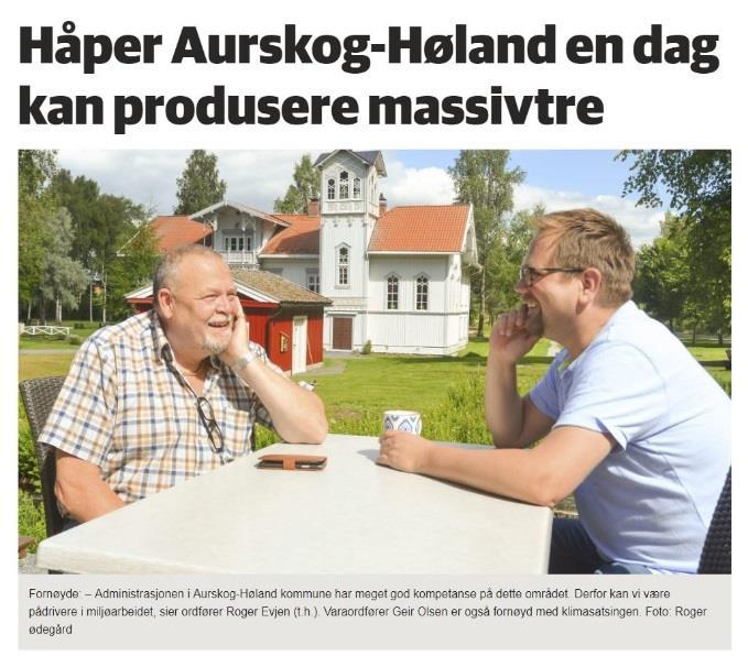 Dette har ført til at andre utbyggere strømmer til Aurskog-Høland for å få ta del i de erfaringene kommunen har gjort med å bygge i massivtre.