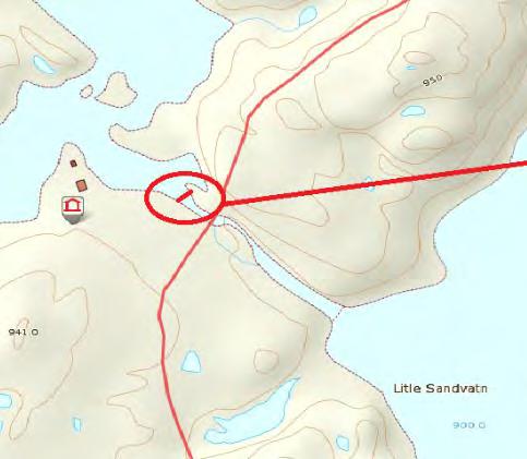 Brua ved Sandvatn ligg på turistløypa mellom Sandvatn og Langavatn / Kjerag. Det søkast om å få bygge ei bru i stålkonstruksjon med eit spenn på 14 m som er forankra i fast fjell på begge sider.