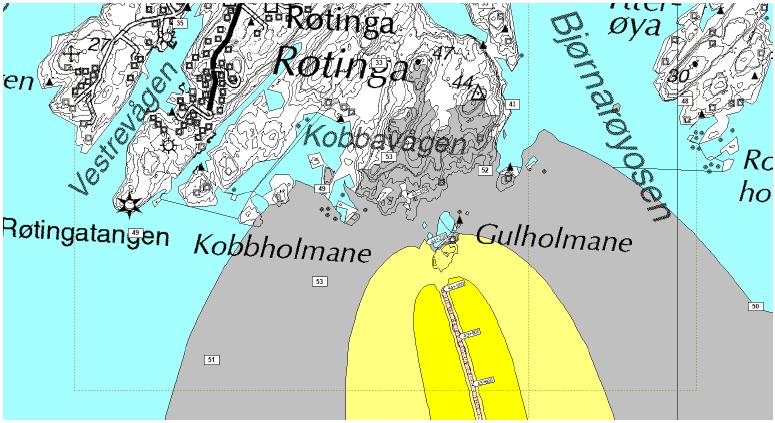 Støyutbreiing ved Gulholmane for