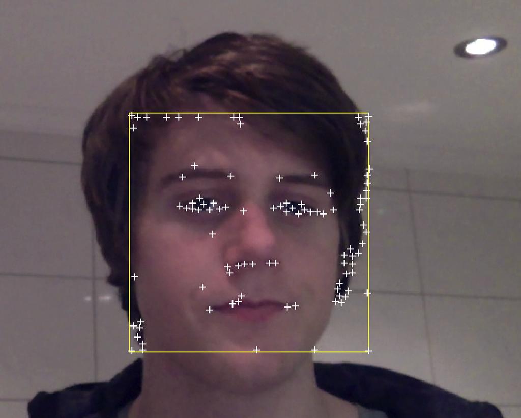 To track the face over time, this example uses the Kanade-Lucas-Tomasi (KLT) algorithm [3,4].