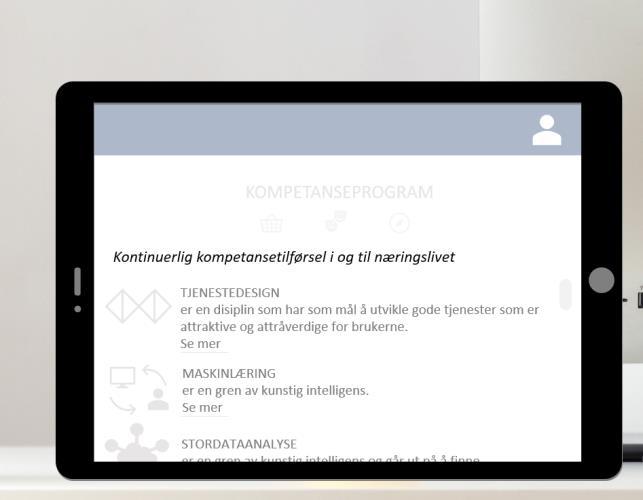 infuture 91 Videreutvikling av bedriften igjennom kontinuerlig kompetansetilførsel For kontinuerlig kompetansetilførsel i næringslivet tilbyr nå universitetet digitale moduler for tjenestedesign og