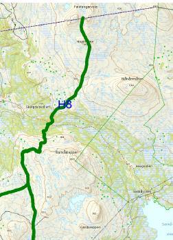 Løype H8 Uttalelsen gjelder for den strekningen som ligger nordvest for Sylan landskapsvernområde og Sankkjølen naturreservat. Løypa holder seg i en avstand på ca 2km fra vernegrensa.