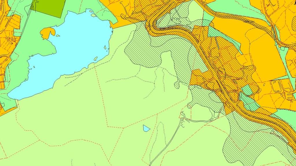 Planstatus Kommuneplanens arealdel 2010 2020 (KPA 2010) I KPA 2010 er det omsøkte området vist som LNF område og grønnstruktur.