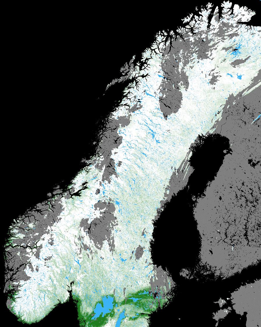 2. april 2018 SNØ BART OVERSKYET Utvikling av operasjonell snø- og innsjøistjeneste Snødekningsgrad Nyttig for å.