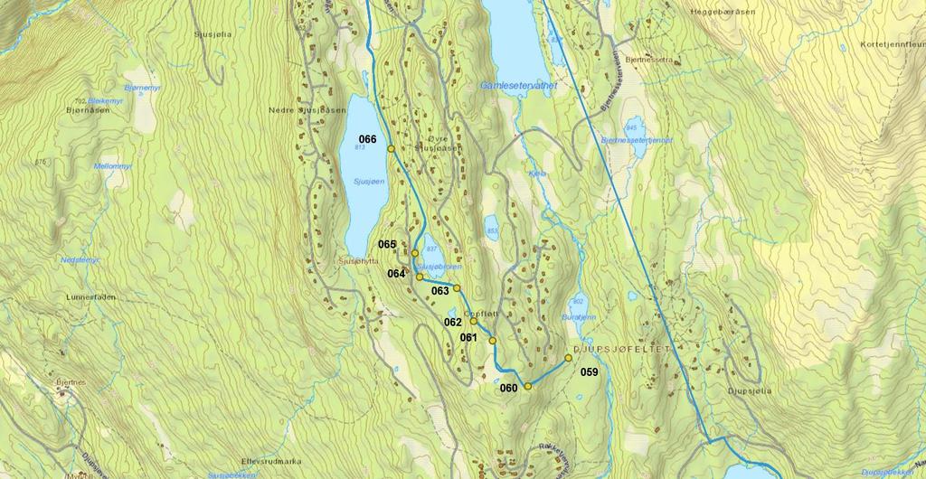 Oversiktskart punktene 059-066 Oppgradering av