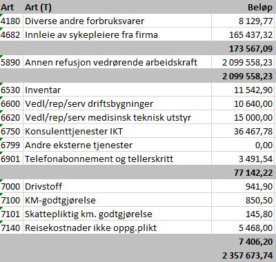 Side 4 5. Prosjekt kontroll: 5.1 Økonomi Store deler av budsjettet går til innleie/vikarer i forbindelse med opplæring, i tillegg til frikjøp av prosjektarbeidere.