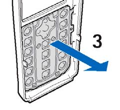 Ta av bakdekselet på telefonen. Se trinn 1 under Installere SIM kortet og batteriet på side 20