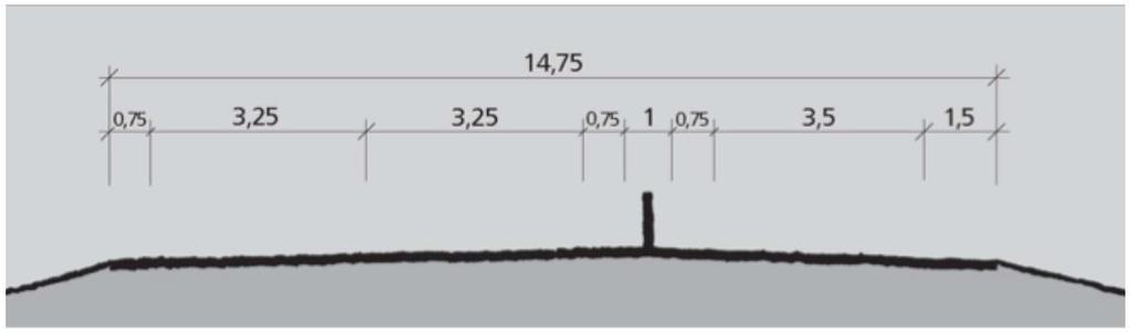 at maksimal stigning i tunnel er endret fra 3% til 5%, og at tunnelbredden er endret fra 9,5 m til 10,5 m.