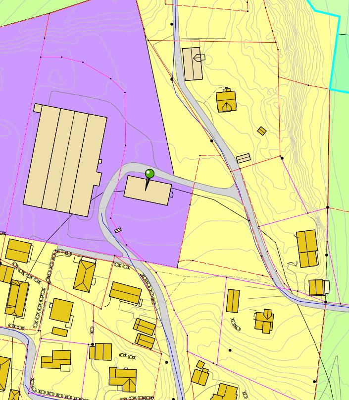 næringseiendom mot vest. Planområdet omfatter eiendommene gbnr. 129/53, 129/35 & 129/55 samt øvre deler av Brantenborgveien gbnr. 623/2702. Området som foreslås regulert til boligformål er på ca.