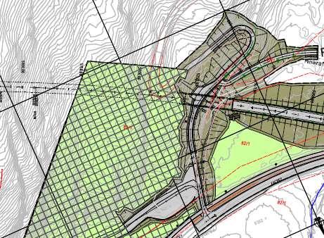 Eksempelet under viser del av planområde på planens to