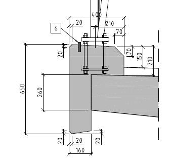 (b/h/l=1,0/0,2/4,0 m) med kantbjelker (b/h=0,2/0,3 m).