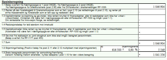 Case Kari Nordmann Personinntektsberegning Skjermingsrenten for 2018 er