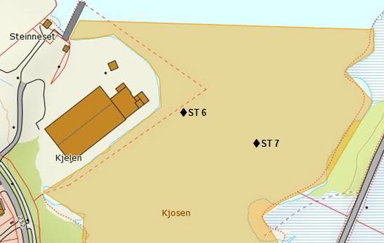 Undersøkelsen er gjort i hele indre del av havna i Senjahopen (Hopsvatnet) der utfylling (gule felter, Figur 2) er planlagt på begge sider av eksisterende kaianlegg.