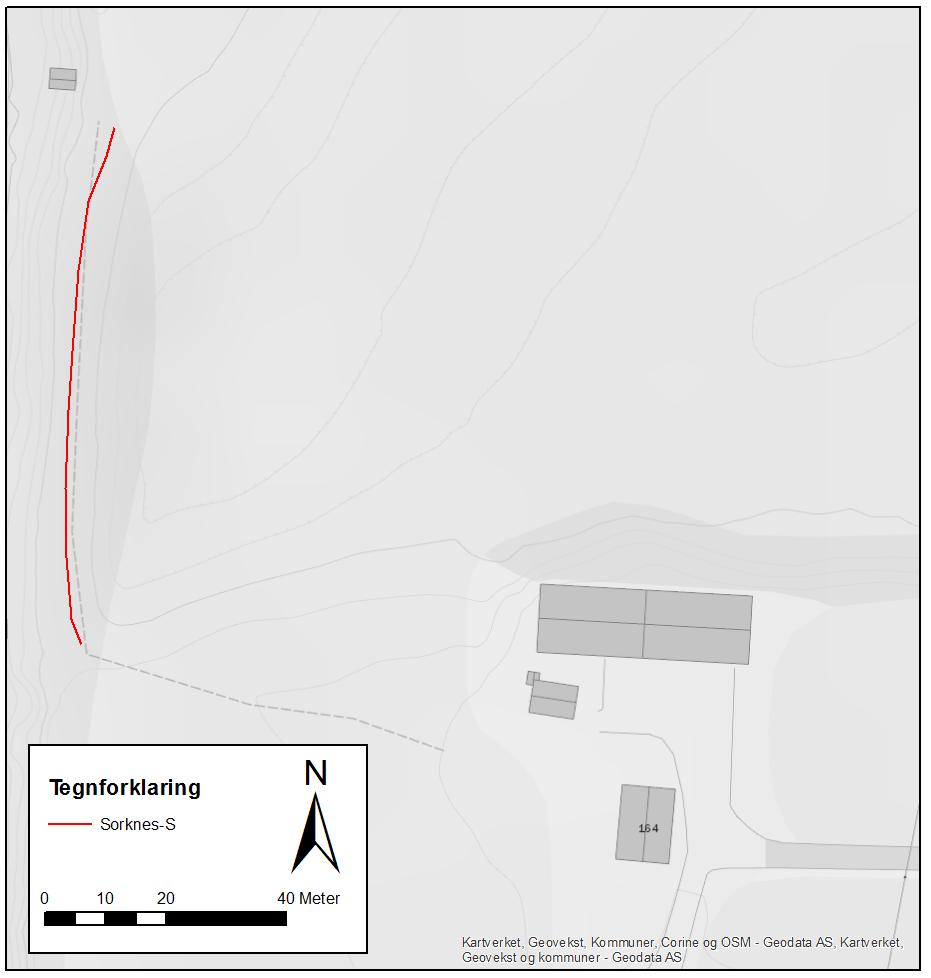 Sorknes flomverk (VV 5416, 9159) og Sorka pumpestasjon (VV 5146), Grue kommune 4 Vurderinger 4.5.2 Søndre og nordre flomverk Nordre flomverk er mye lavere enn nivået for en 200-årsflom, mens søndre flomverk sikrer mot dette nivået.