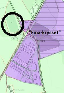 KV3 Siv ark Øystein Landsgård p v a Morten Tangen Et forslag om å tilrettelegging av et nytt boligområde i Klokkarstuåsen og et næringsområde ved «Fina-krysset» er drøftet med kommunen.