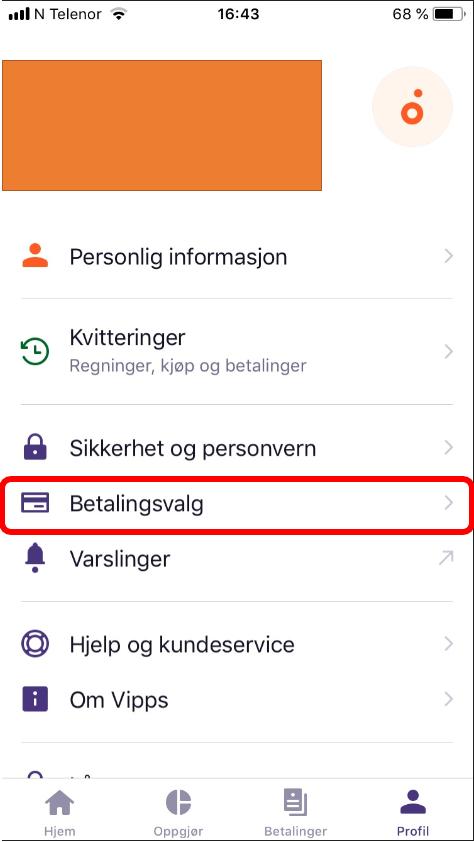 Åpne Vipps-appen på din telefon.