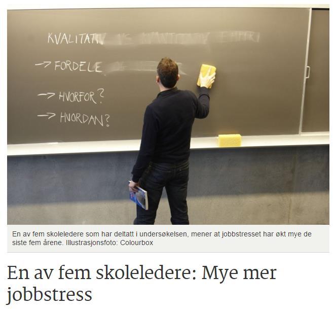 Skoleleder er ikke en kategori i