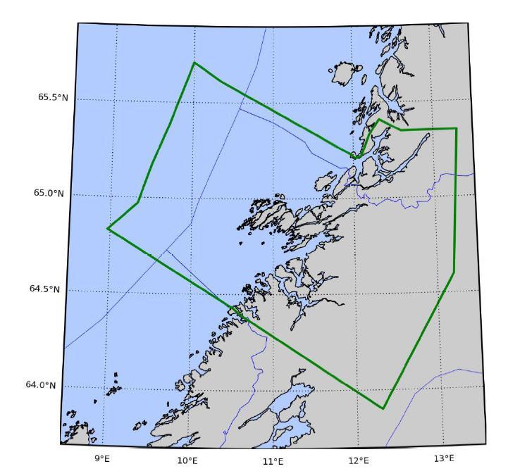 Sonen helt i nord og sonen helt i sør er de to overvåkningssonen der PD normalt ikke forekommer. Den største sonen (mellom pilene i rødt) PD sone der PD er endemisk.