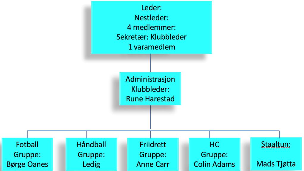 Styrets forslag til vedtak: godkjenne organisasjonsplan Sak 10: Valg av leder, nesteleder, 4 styremedlemmer og 3 varamedlemmer Følgende blanke er på valg: Leder: Nestleder: Elisabet Lerstøl Oftedal