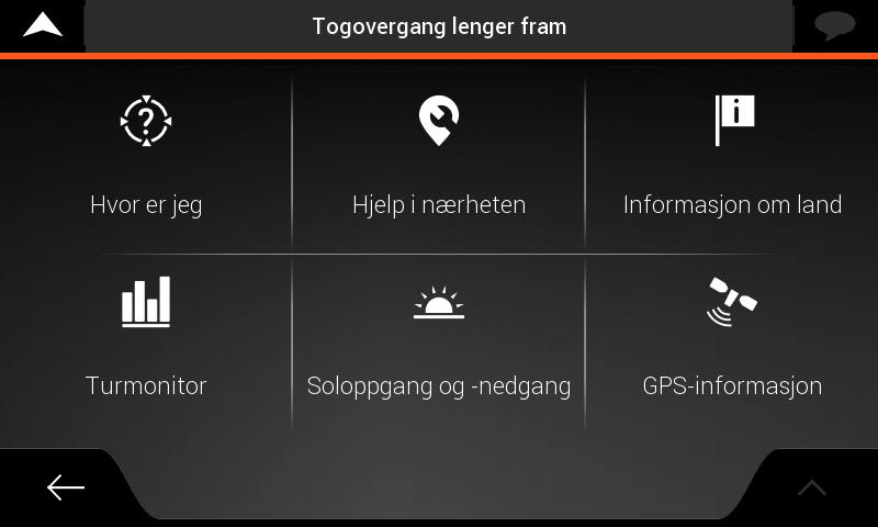 Nyttig Informasjon meny Menyen Nyttig Informasjon gir flere