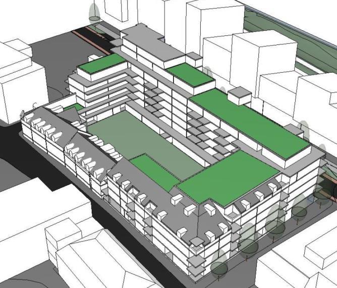 3. Private planer i prosess Strømsø Detaljregulering for Kvartalet avgrenset av Doktor Hansteins gate, Ryddinggangen, Tollbugata og Hesselbergs gate.