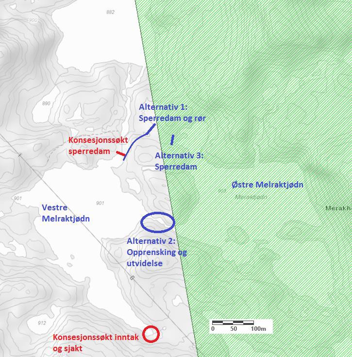 Saksopplysninger Bakgrunn Sira-Kvina kraftselskap har søkt Norges Vassdrag og Energidirektorat om å overføre vann fra Vestre Meraktjødn i Sira vassdraget til Heimre Flogvatn i Kvinavassdraget.