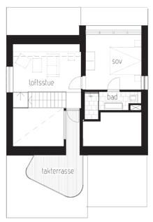 3. etasje 4. etasje Planer hustype H3. De fleste bygningene har én leilighet på bakkeplan, én i 2.