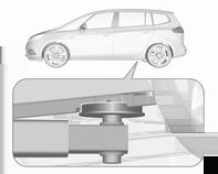 242 Pleie av bilen 12. Monter jekkepunktdekslet. 13. Legg det utskiftede hjulet 3 242, bilverktøyet 3 230 og adapteren for de låste hjulmutrene 3 65 på plass. 14.