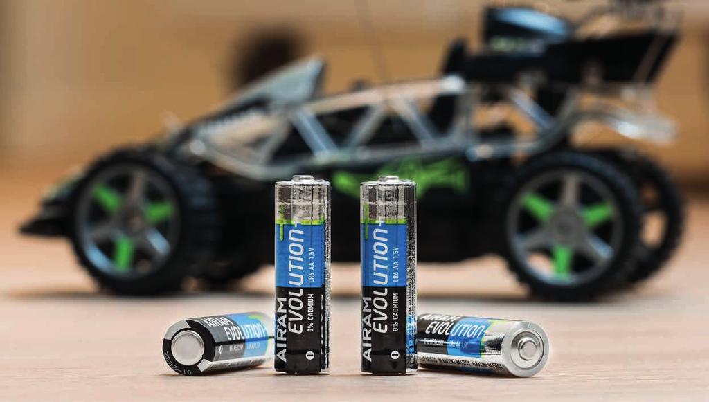 Evolution Plus batterier - Topp kvalitet, ekstra kapasitet - Egnet for de mest krevende bruksområder - 7 års lagerholdbarhet Green Power - Universal alkaliske -
