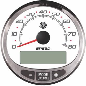 Instrumentpkken kn omftte: Turteller Speedometer Kjølevæsketemperturen i motoren Motoroljetrykk Btterispenning Drivstofforbruk Motordrifttimer b SmrtCrft-turteller og -speedometer - Turteller b -