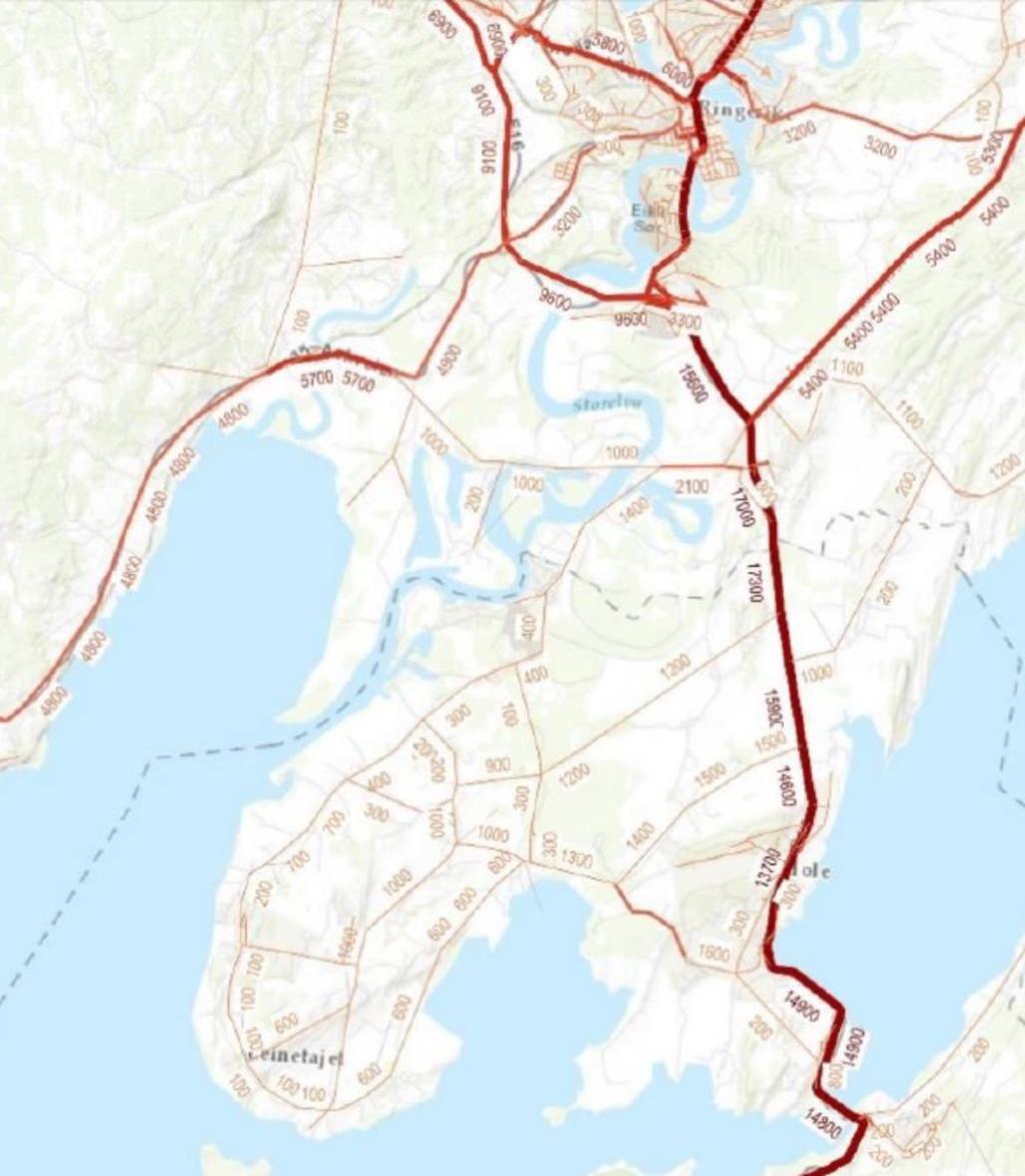 Trafikk Utredningsgrunnlag Det er utført trafikkmodellberegninger for ulike kombinasjoner av : Befolkningsutvikling Arbeidsplasser Infrastrukturtiltak Prognoseår (2024 / 2044) Utredninger Transport