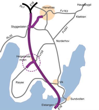 Område Uten kryss på Helgelandsm Med kryss på Helgelandsm Differanse Kommentar Trafikk til / fra Helgelandsmoen Endringer er angitt med løsning uten kryss på Helgelandsmoen som referanse.