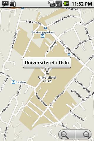 Google Maps er tett integrert med Android, og dette i kombinasjon med informasjon om hvilken basestasjon man er tilkoblet og evt.