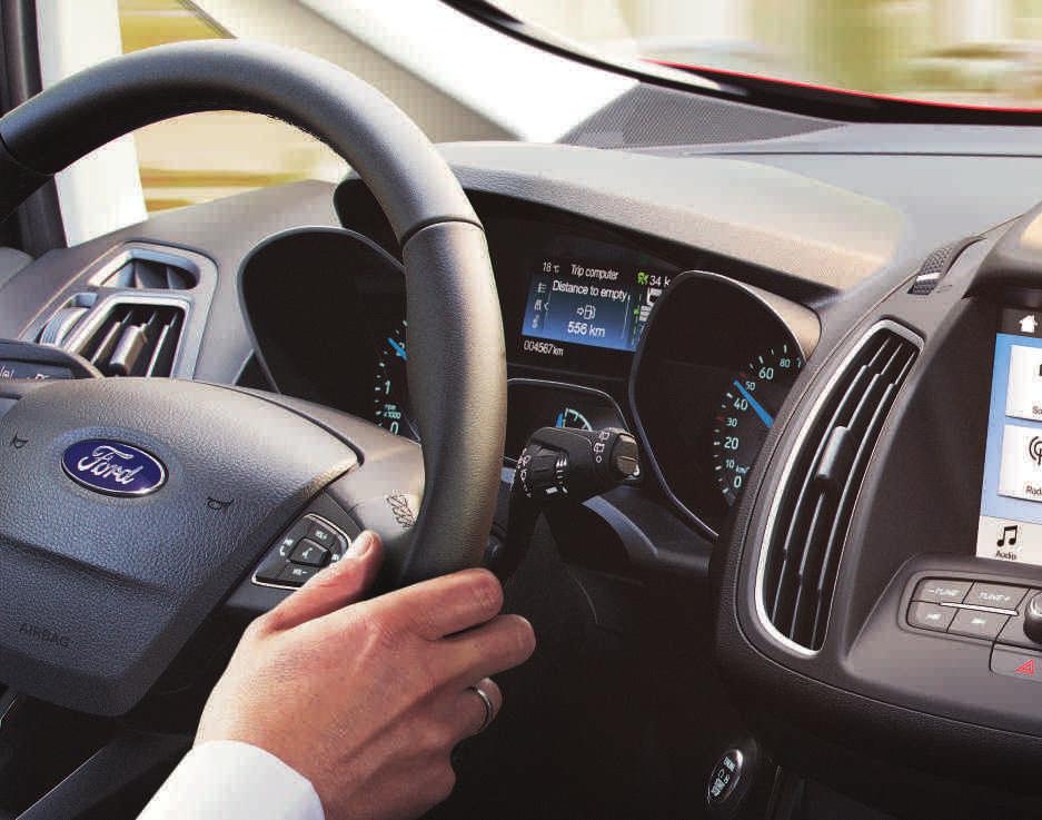 Ford SYNC 3 med talestyring og 8" berøringsskjerm Hører hva du sier, reagerer på din berøring.