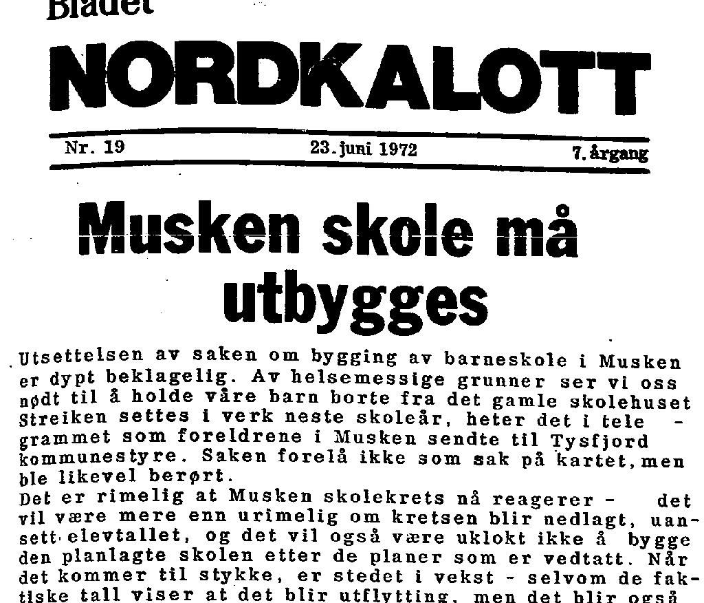 Tysfjord kommer med i boligaksjonen Norsk sameråds kontorleder var påbefaring i Tysfjord 8.-9. juni 1971.