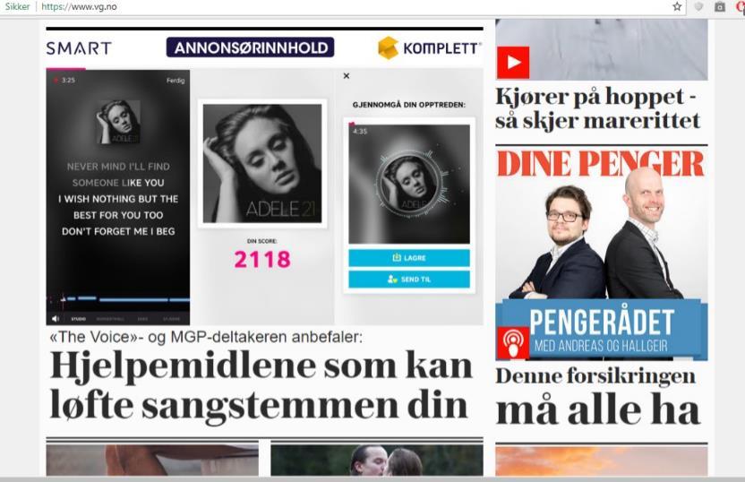 2 I mars 2018 publiserte VG denne på