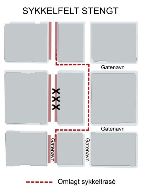 8 Informasjon til trafikanter 8.1 Informasjon om arbeidsområdet Alt arbeid på og ved vei i Oslo kommune vil ha konsekvenser for beboere og trafikanter.