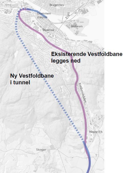 Status vedtakspunkt - Eksisterende trasé Vedtak i formannskapet 12.