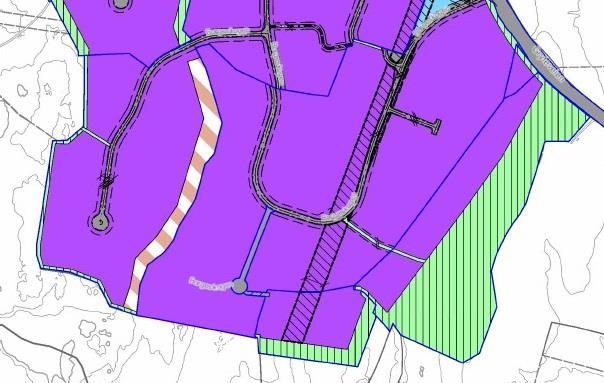 Kryssområdet for den nordlige innkjøringen til næringsområdet er regulert som del av planen for Borgeskogen etappe II med vedtak i 1998.