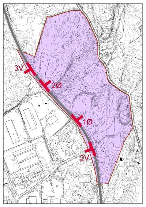 5.4 Adkomst, veier og parkering Adkomst Det er utarbeidet en egen trafikkvurdering. Nytt næringsareal vil få adkomst fra fv560.