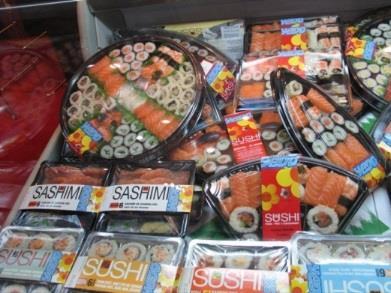 Hvor mye Listeria kan det være i laks for at sushi skal være trygg å spise?