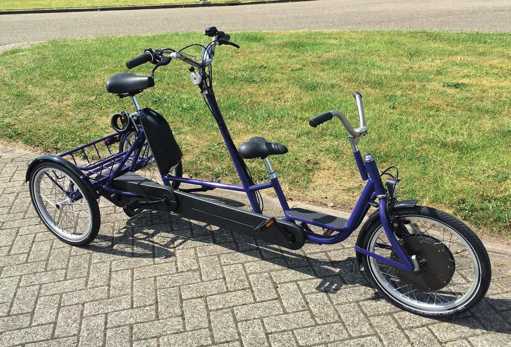 SUNNY NINDO TOO PAS Post 15 Trehjuls sykkel med gir og hjelpemotor for barn fra skolealder, ungdom og voksne 48-68 cm Enkel tandem med hjelpemotor for mindre barn SUNNY NINDO TOO PAS Sunny Nindo Too